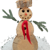 Snowman Small - pre-decorated, 14"-18" tall, 10/box