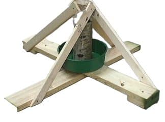 WTS486C, TRU-CUT Wood Stand 48" 2x6 Cleated w/braces (green) 1/pk