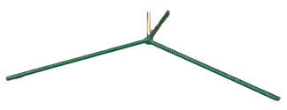RTS Large, Golden Spike Rebar Stand, 3/bundle (for 9'-11' trees) Tips not included