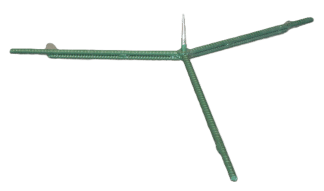 RTS Large RN, Reinforced Golden Spike Rebar Stand, 3/bundle (for 10'-12' trees) Tips not included