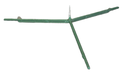RTS Large RN, Reinforced Golden Spike Rebar Stand, 3/bundle (for 10'-12' trees) Tips not included