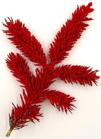 Red Colored Flock, Self-Adhesive, Cotton Blend, 25lb bag