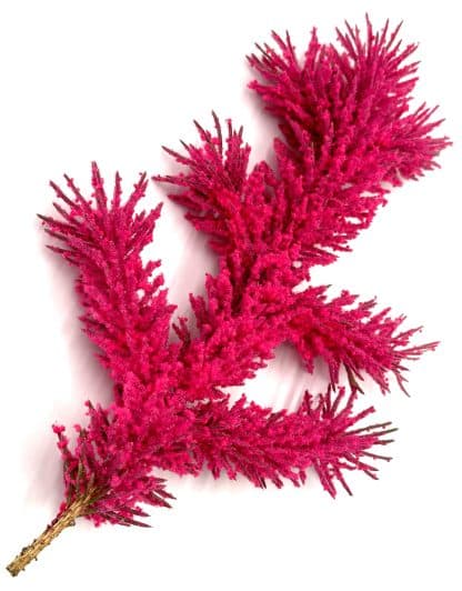 Hot Pink Colored Flock, Self-Adhesive, Cotton Blend, 25lb bag