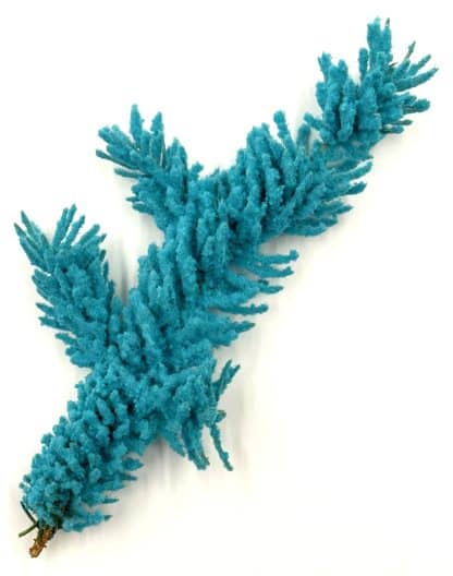 Turquoise Colored Flock, Self-Adhesive, Cotton Blend, 25lb bag
