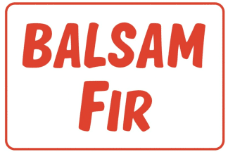 Post Sign Balsam, 24"x18"